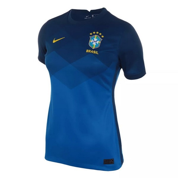 Camiseta Brasil 2ª Mujer 2021 Azul